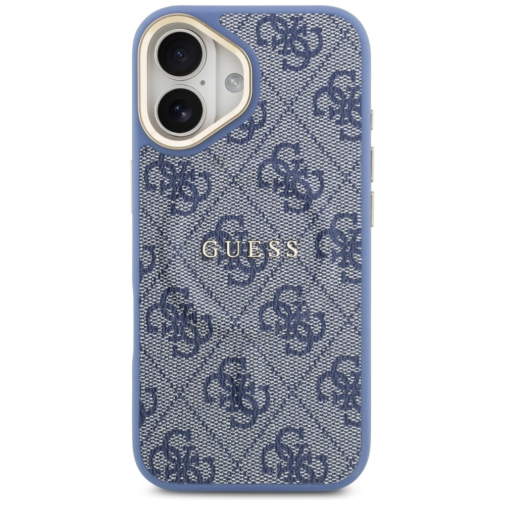 MagSafe hoesje voor Apple iPhone 17, Guess, 4G Classic, Blauw