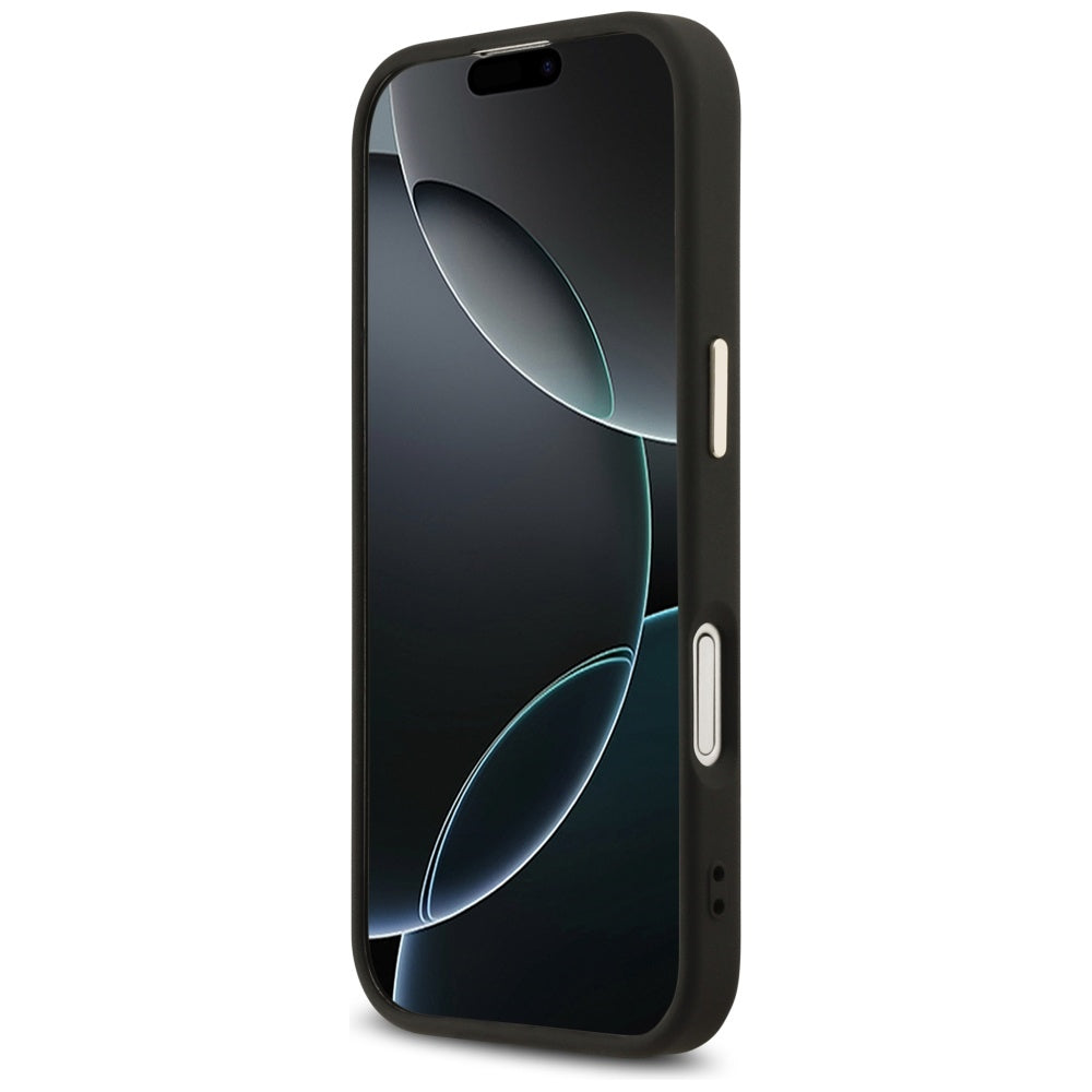 MagSafe hoesje voor Apple iPhone 17, Guess, 4G Triangle Diamond Logo, Zwart