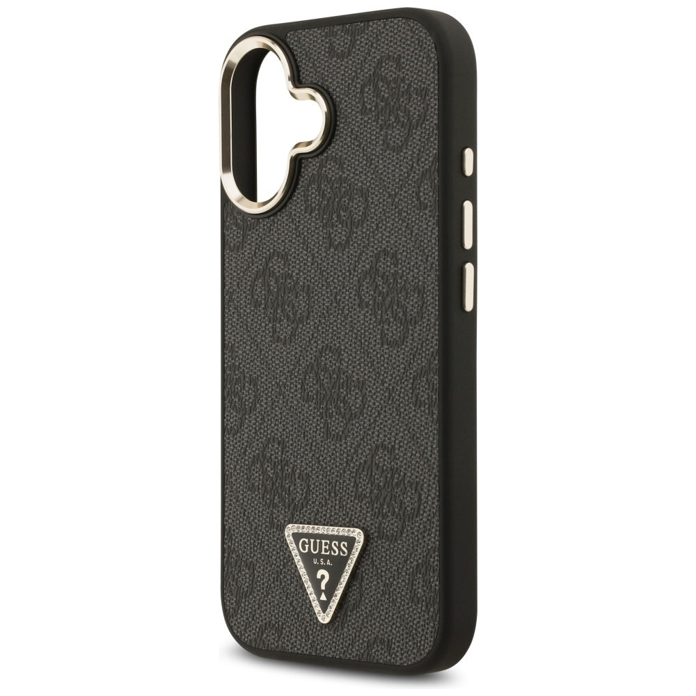 MagSafe hoesje voor Apple iPhone 17, Guess, 4G Triangle Diamond Logo, Zwart