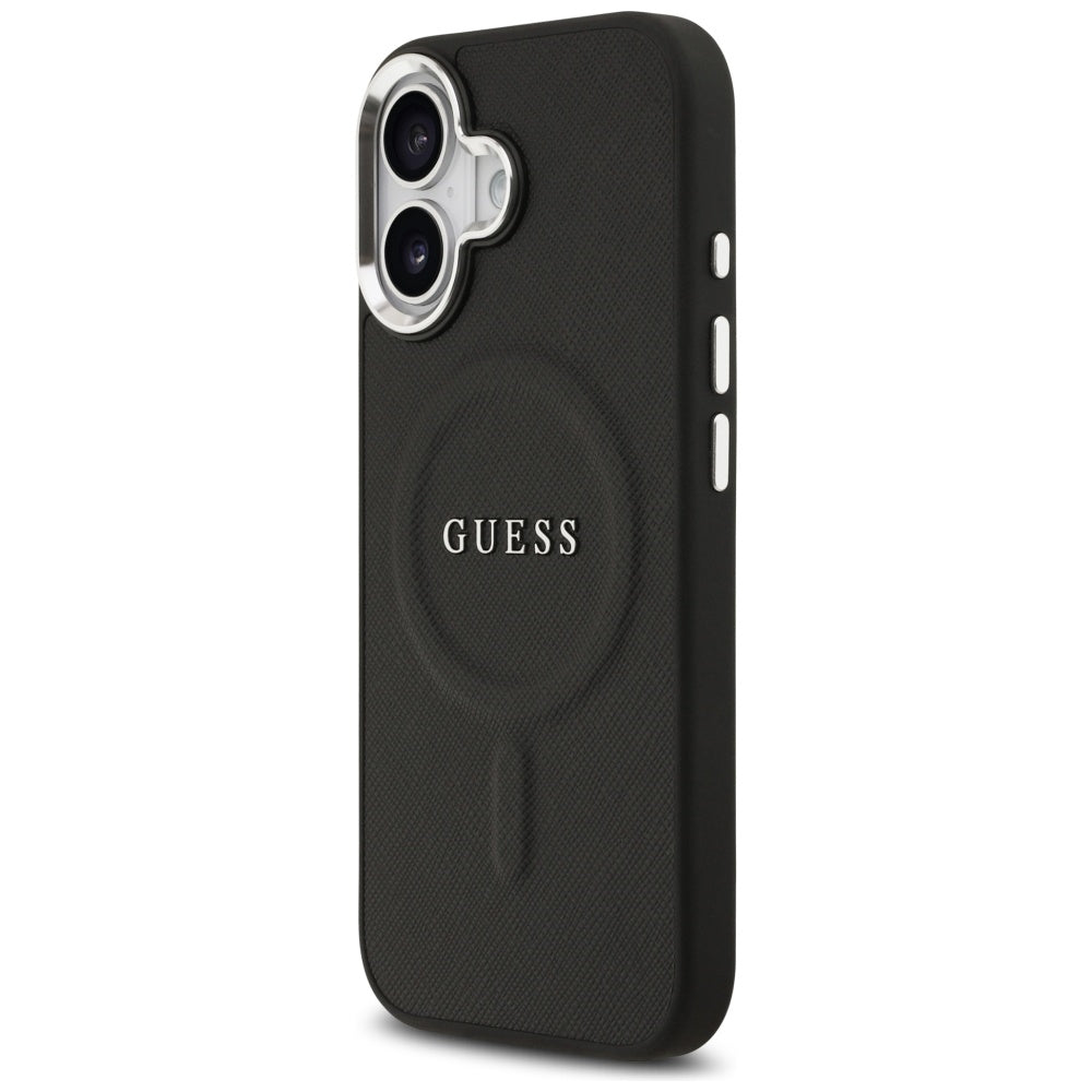 MagSafe hoesje voor Apple iPhone 17, Guess, Classic Logo, Zwart