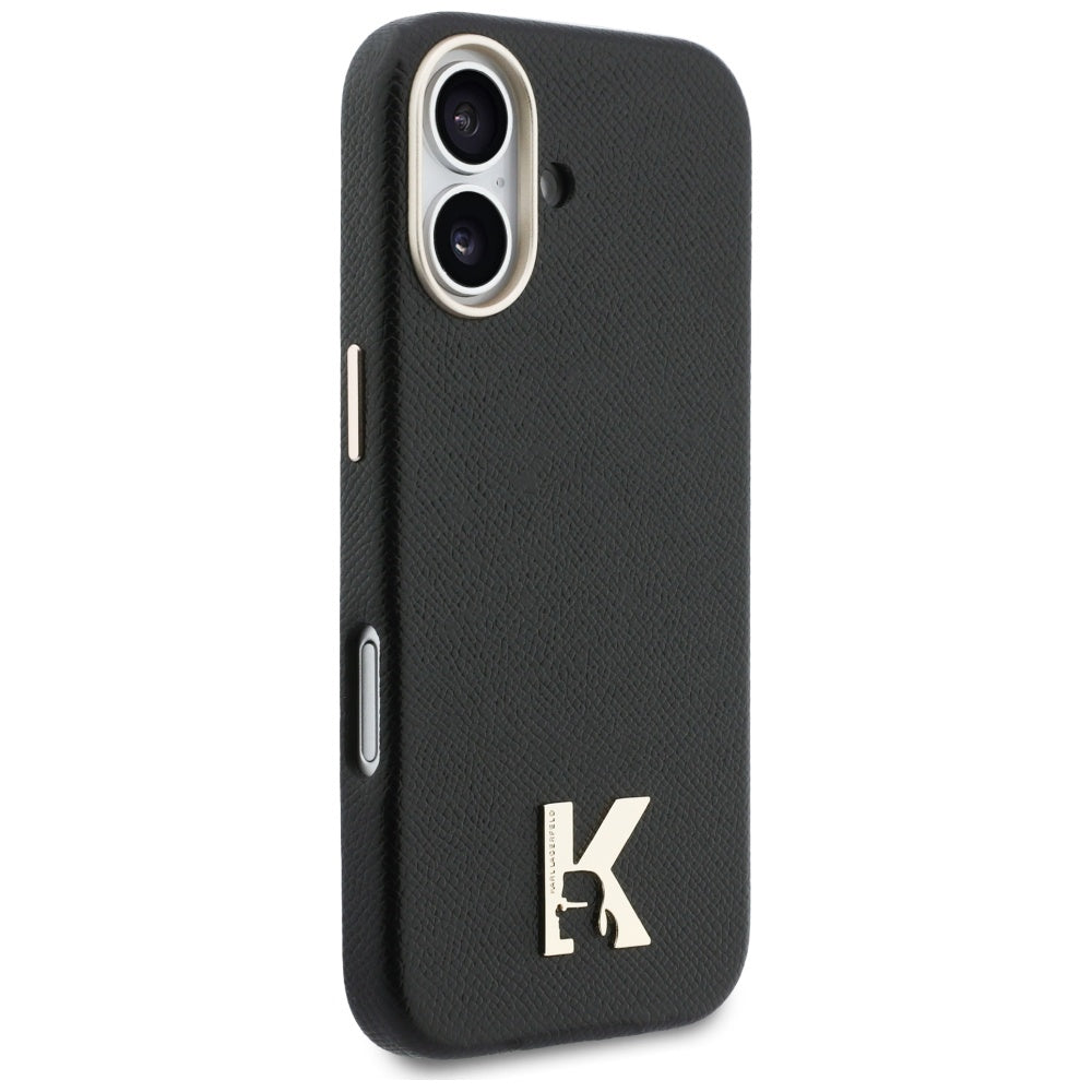 Étui MagSafe pour Apple iPhone 17, Karl Lagerfeld, Logo Karl Head, Noir