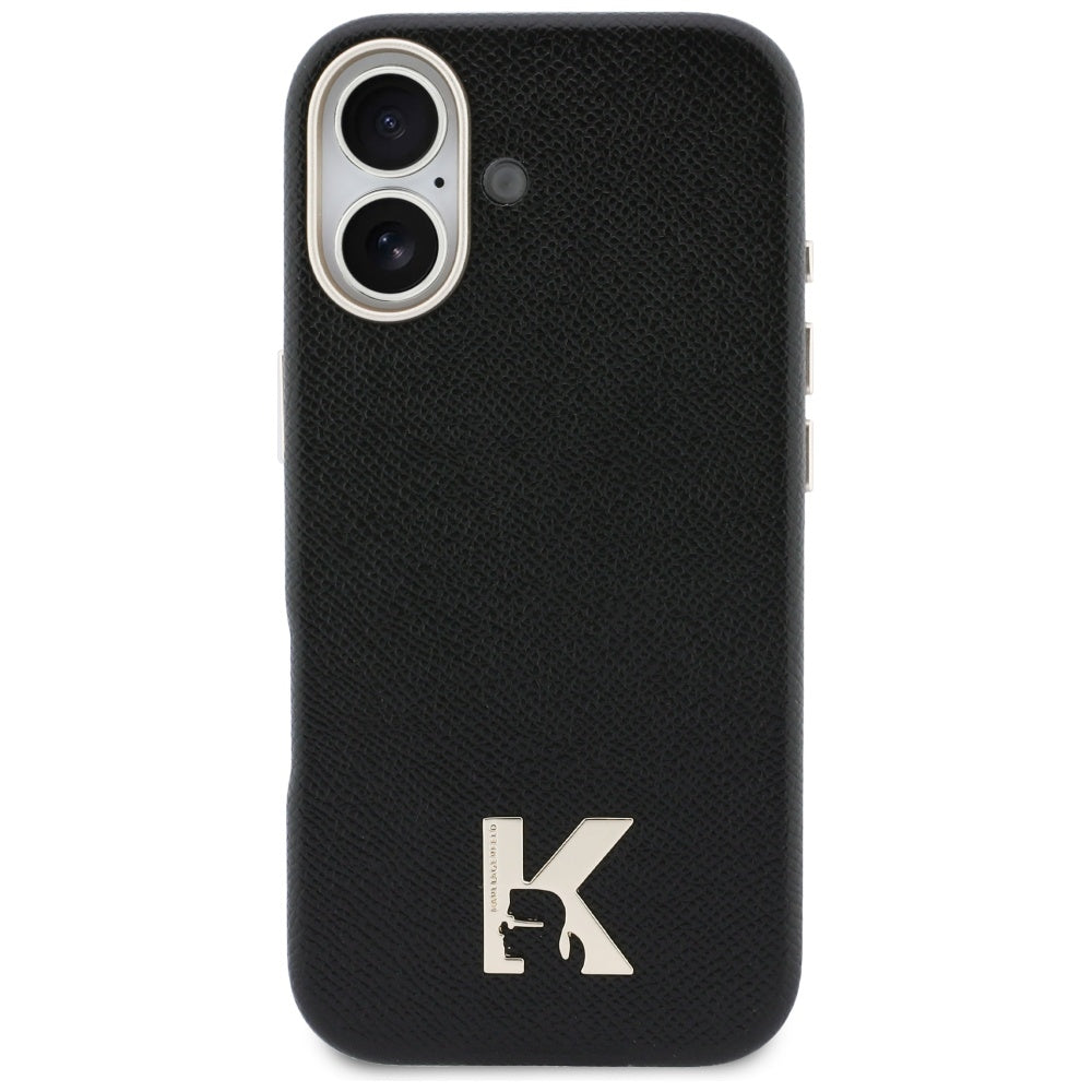 Étui MagSafe pour Apple iPhone 17, Karl Lagerfeld, Logo Karl Head, Noir