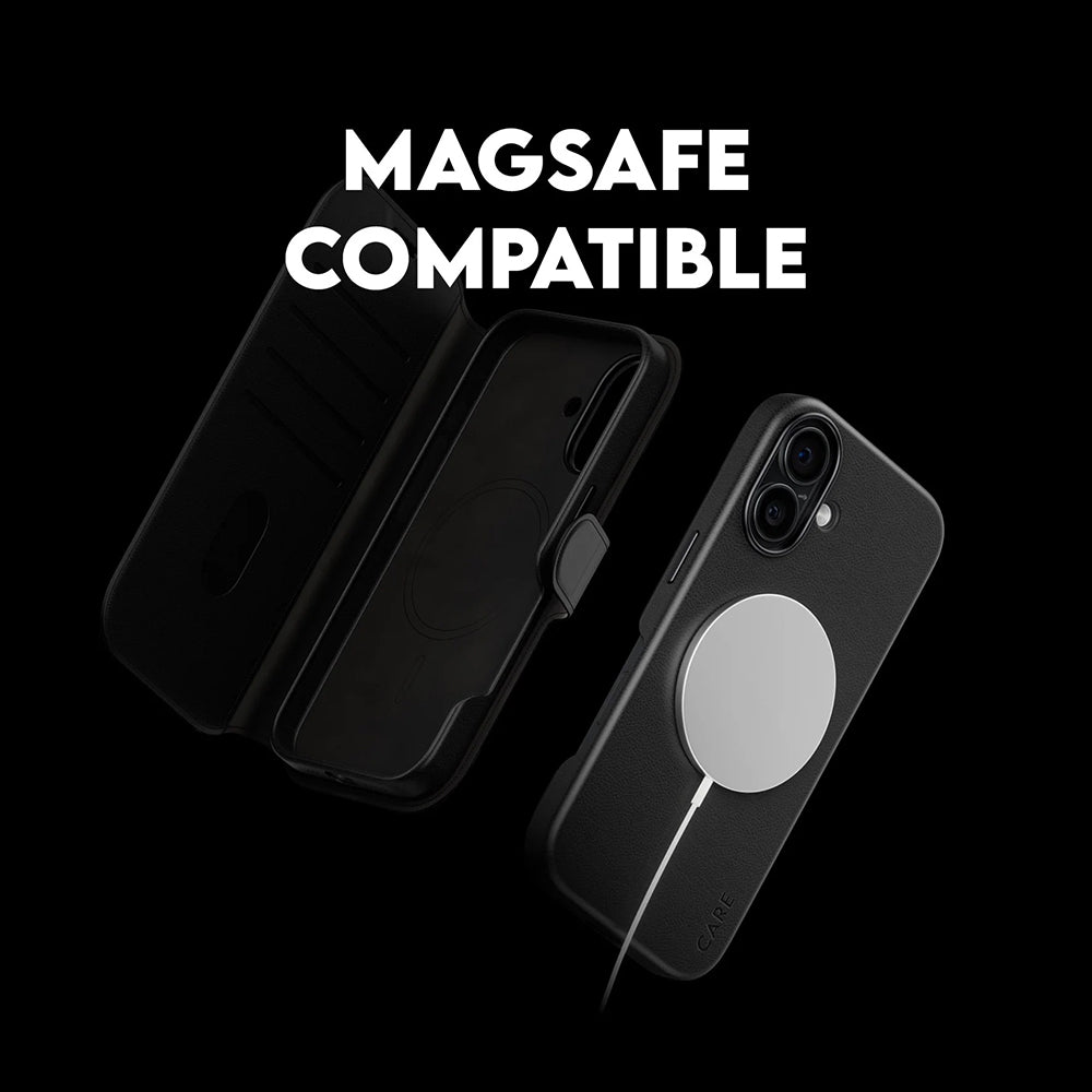 MagSafe Case for Apple iPhone 17, PanzerGlass, Care Feature Tango Two-in-One, Black