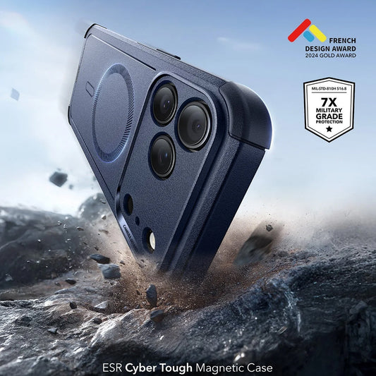 MagSafe Hülle für Apple iPhone 17 Pro, ESR, Cyber, Blau