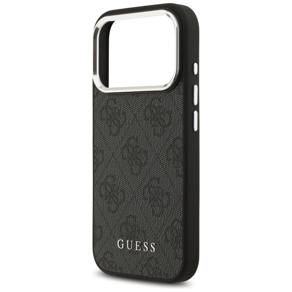 Coque MagSafe pour Apple iPhone 17 Pro, Guess, Logo Classique 4G, Noire