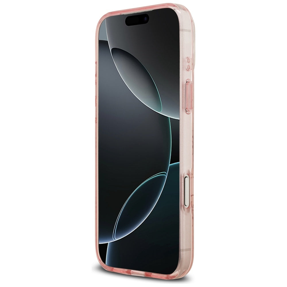 MagSafe Hülle für Apple iPhone 17 Pro, Guess, IML 4G Hintergrund, Rosa