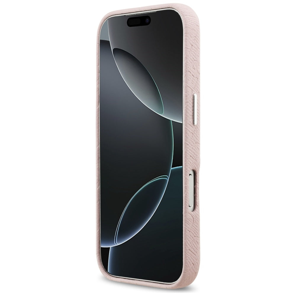 MagSafe hoesje voor Apple iPhone 17 Pro, Karl Lagerfeld, FW Stamped Karl, Roze