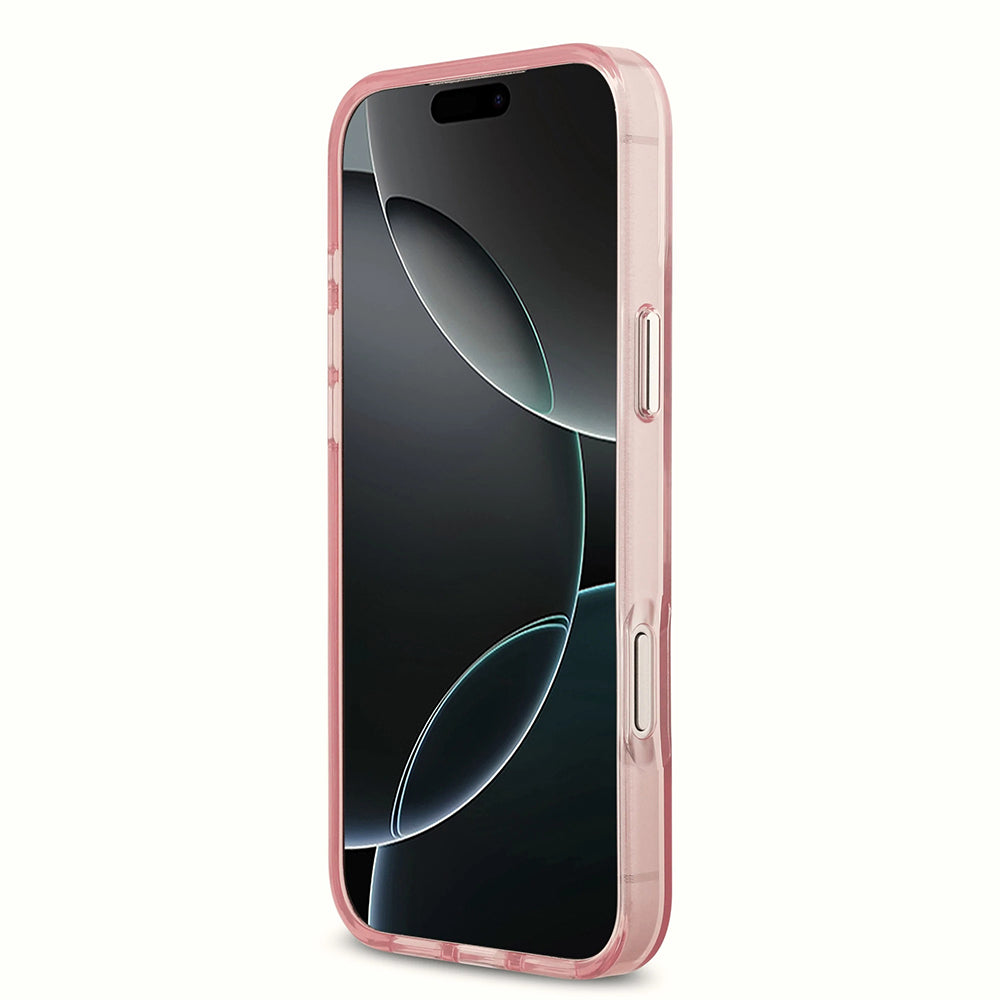 MagSafe Hülle für Apple iPhone 17 Pro, Karl Lagerfeld, IML Sketch Logo Choupette, Rosa