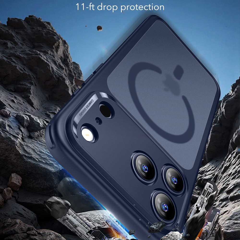 MagSafe hoesje voor Apple iPhone 17 Pro Max, ESR, Classic Hybrid, Satijnblauw