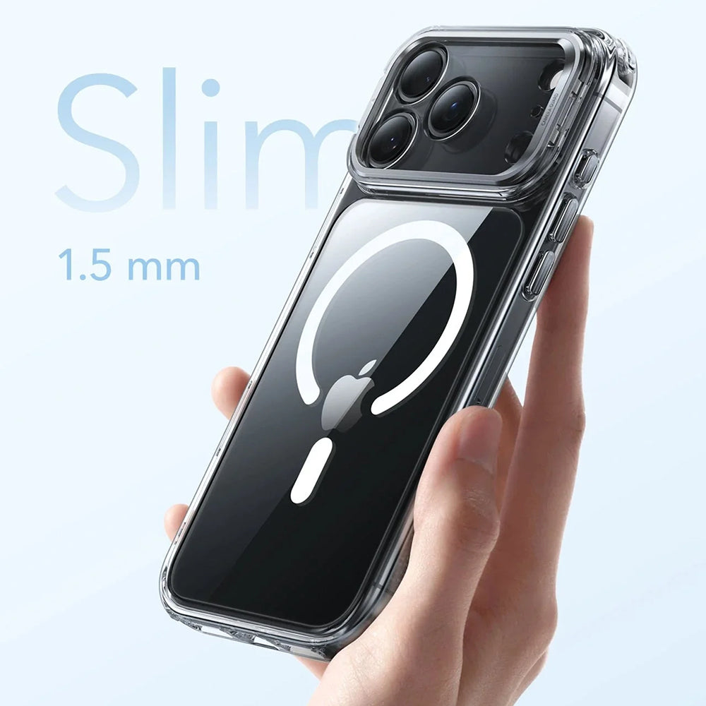 Coque MagSafe pour Apple iPhone 17 Pro Max, ESR, Classic Hybrid Kickstand, Transparente