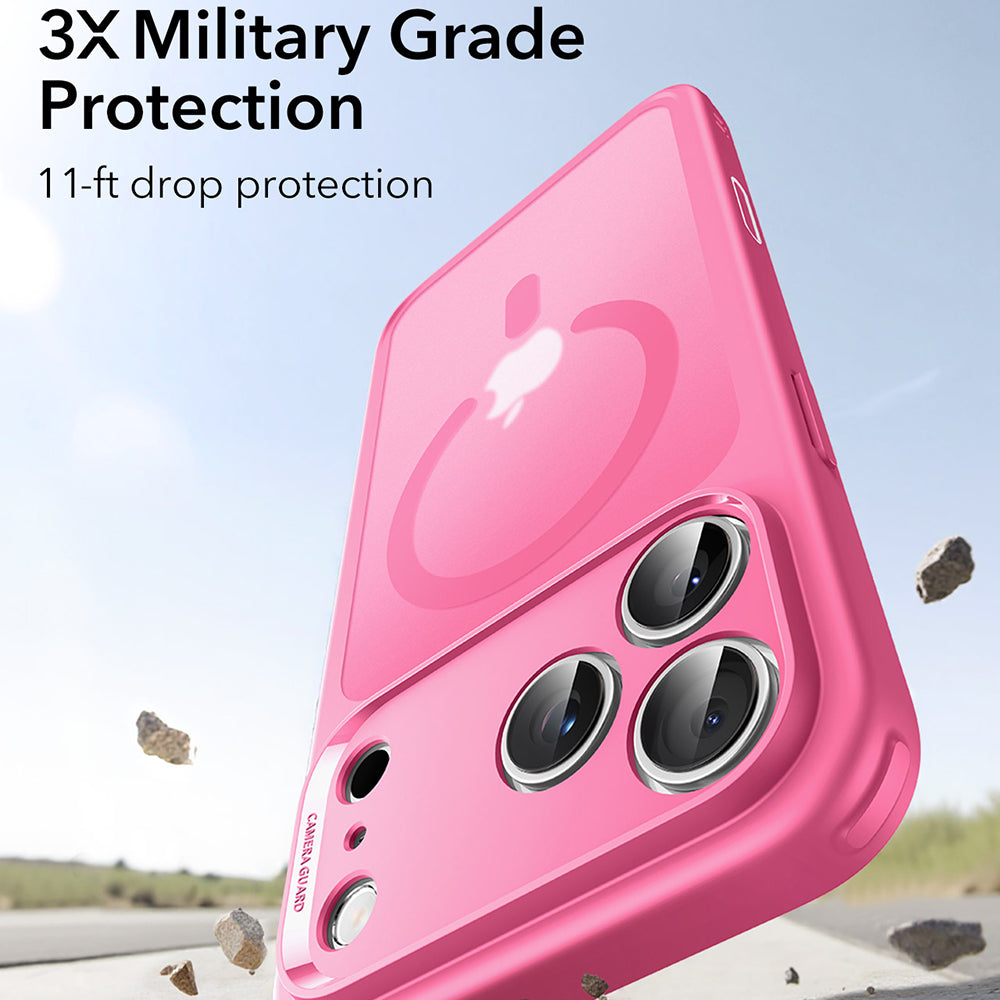 MagSafe hoesje voor Apple iPhone 17 Pro Max, ESR, Classic Hybrid, Satijnroze