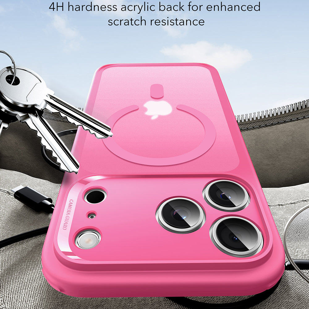 MagSafe hoesje voor Apple iPhone 17 Pro Max, ESR, Classic Hybrid, Satijnroze