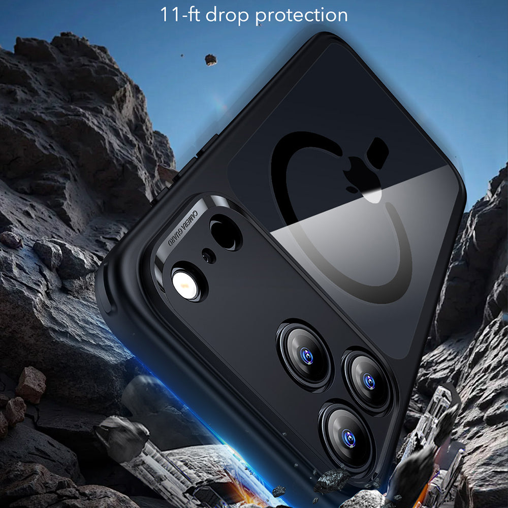 MagSafe hoesje voor Apple iPhone 17 Pro Max, ESR, Classic Hybrid, Zwart Transparant