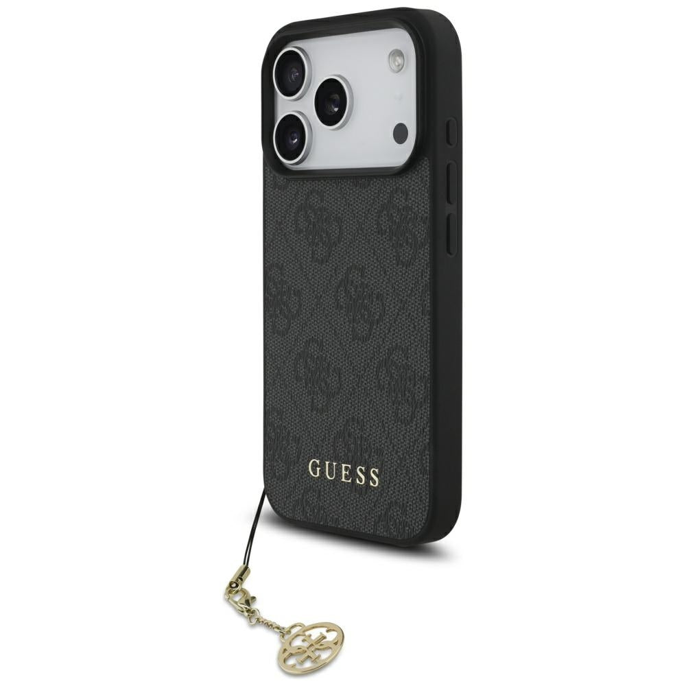 Étui MagSafe pour Apple iPhone 17 Pro Max, Guess, 4G Charm Cradle, Noir