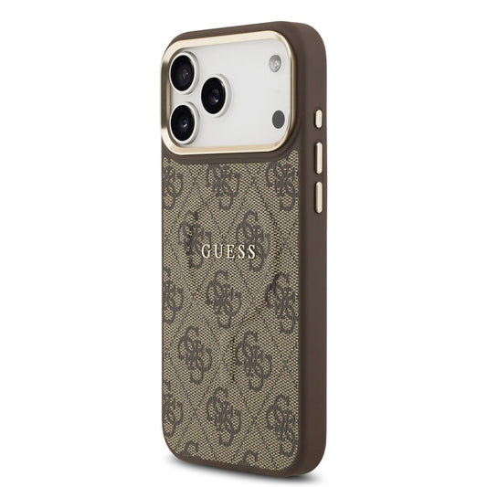 MagSafe hoesje voor Apple iPhone 17 Pro Max, Guess, 4G Classic, Bruin