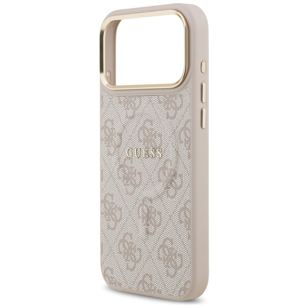 MagSafe hoesje voor Apple iPhone 17 Pro Max, Guess, 4G Classic, Roze