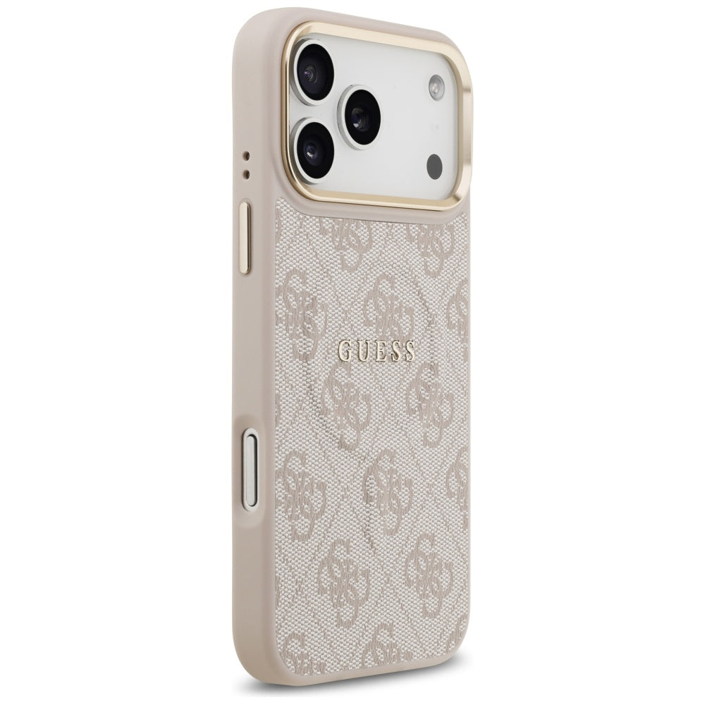 MagSafe hoesje voor Apple iPhone 17 Pro Max, Guess, 4G Classic, Roze