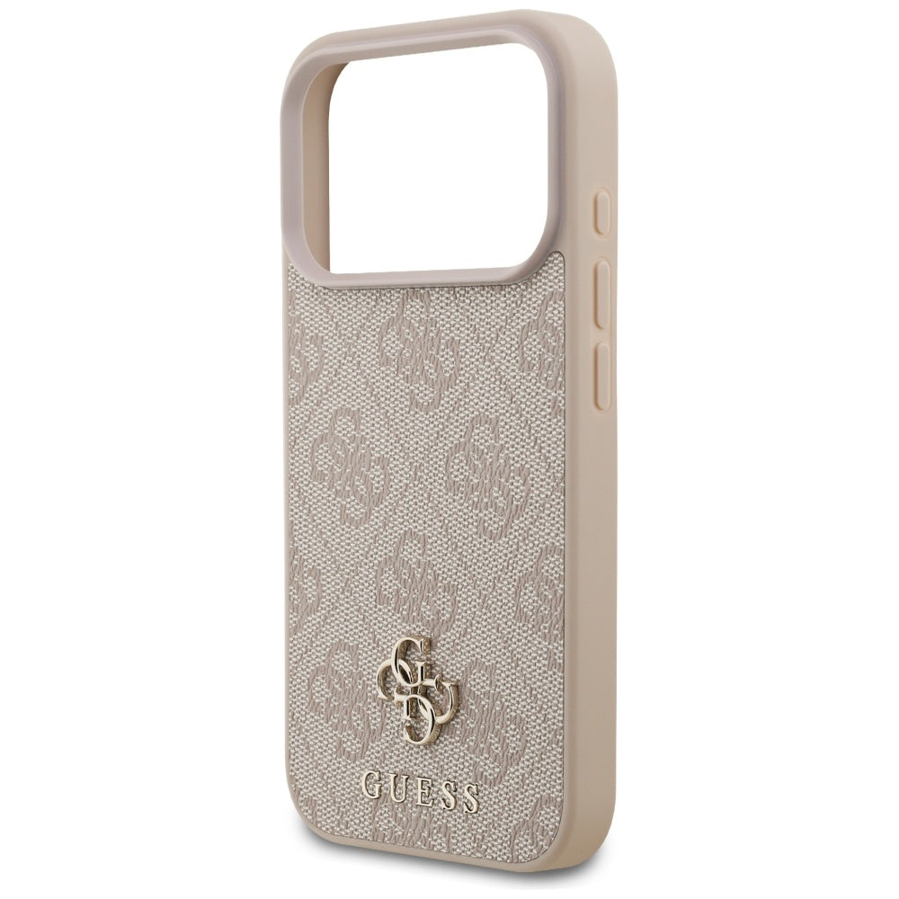 Étui MagSafe pour Apple iPhone 17 Pro Max, Guess, 4G Petit et Logo Classique, Rose