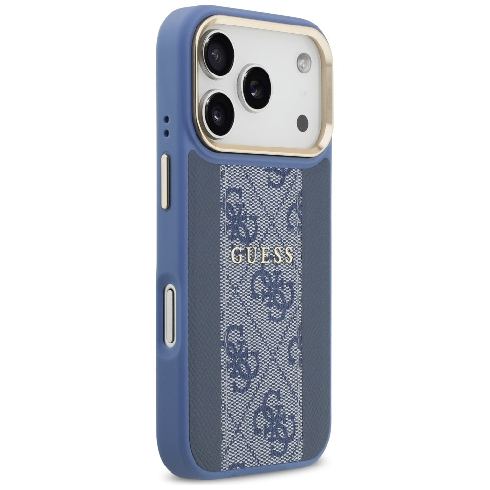 MagSafe hoesje voor Apple iPhone 17 Pro Max, Guess, 4G Stripe, Blauw