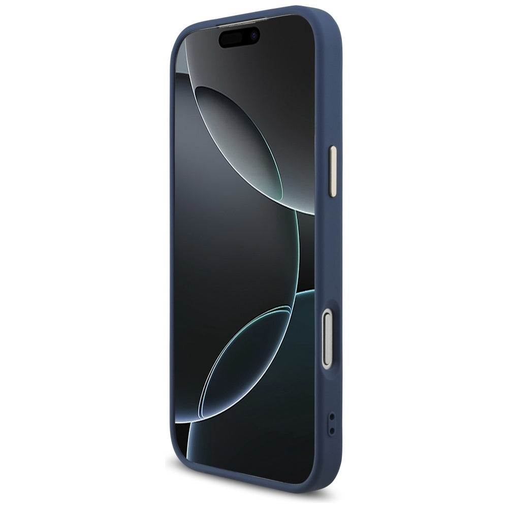 MagSafe hoesje voor Apple iPhone 17 Pro Max, Guess, 4G Triangle Logo, Goudblauw