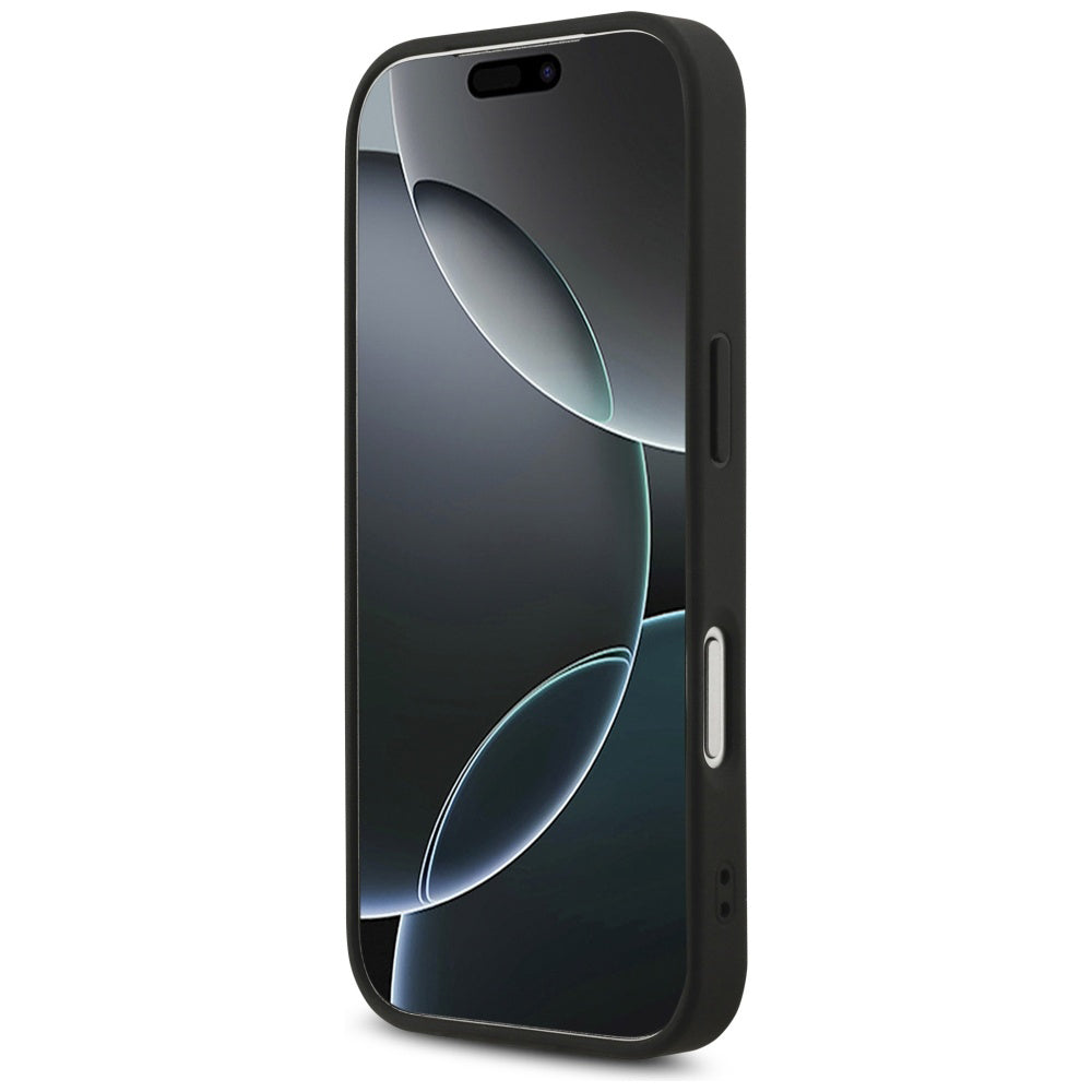 MagSafe Case for Apple iPhone 17 Pro Max, Guess, 4G Triangle Strass, Black