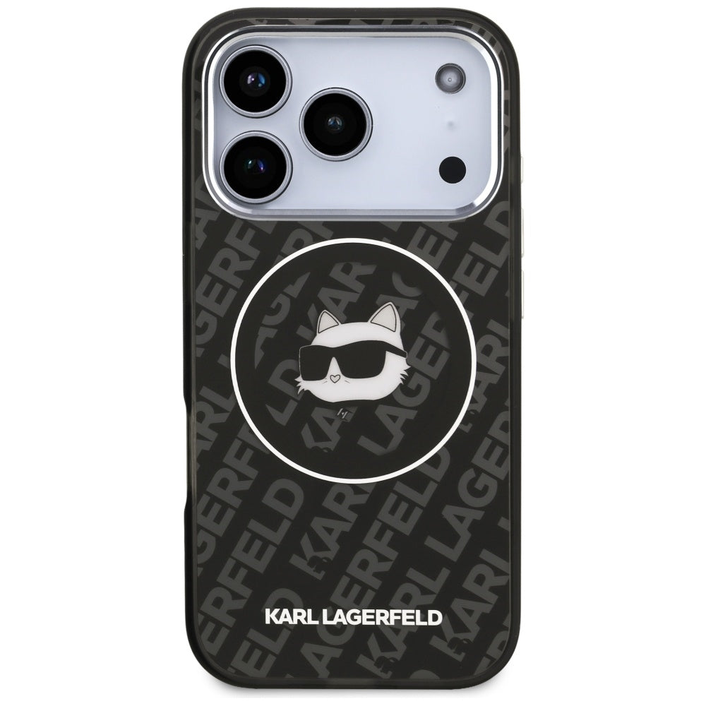 MagSafe Hülle für Apple iPhone 17 Pro Max, Karl Lagerfeld, IML Choupette's Head, Schwarz