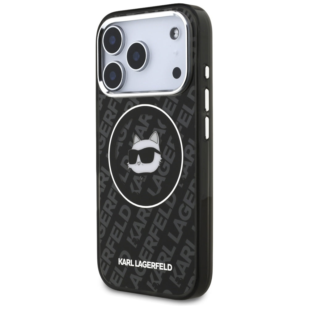 MagSafe Hülle für Apple iPhone 17 Pro Max, Karl Lagerfeld, IML Choupette's Head, Schwarz