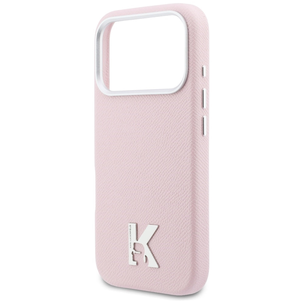 MagSafe Hülle für Apple iPhone 17 Pro Max, Karl Lagerfeld, Karl Head Logo, Rosa