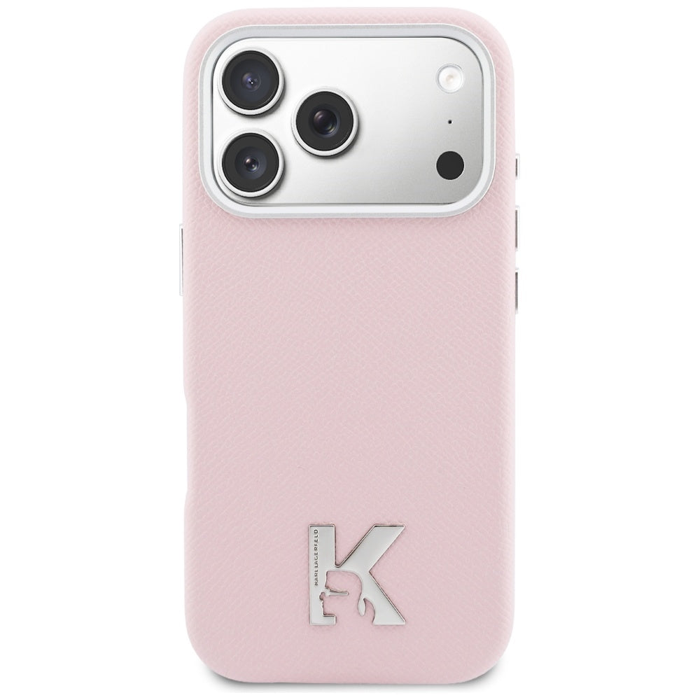 MagSafe Hülle für Apple iPhone 17 Pro Max, Karl Lagerfeld, Karl Head Logo, Rosa