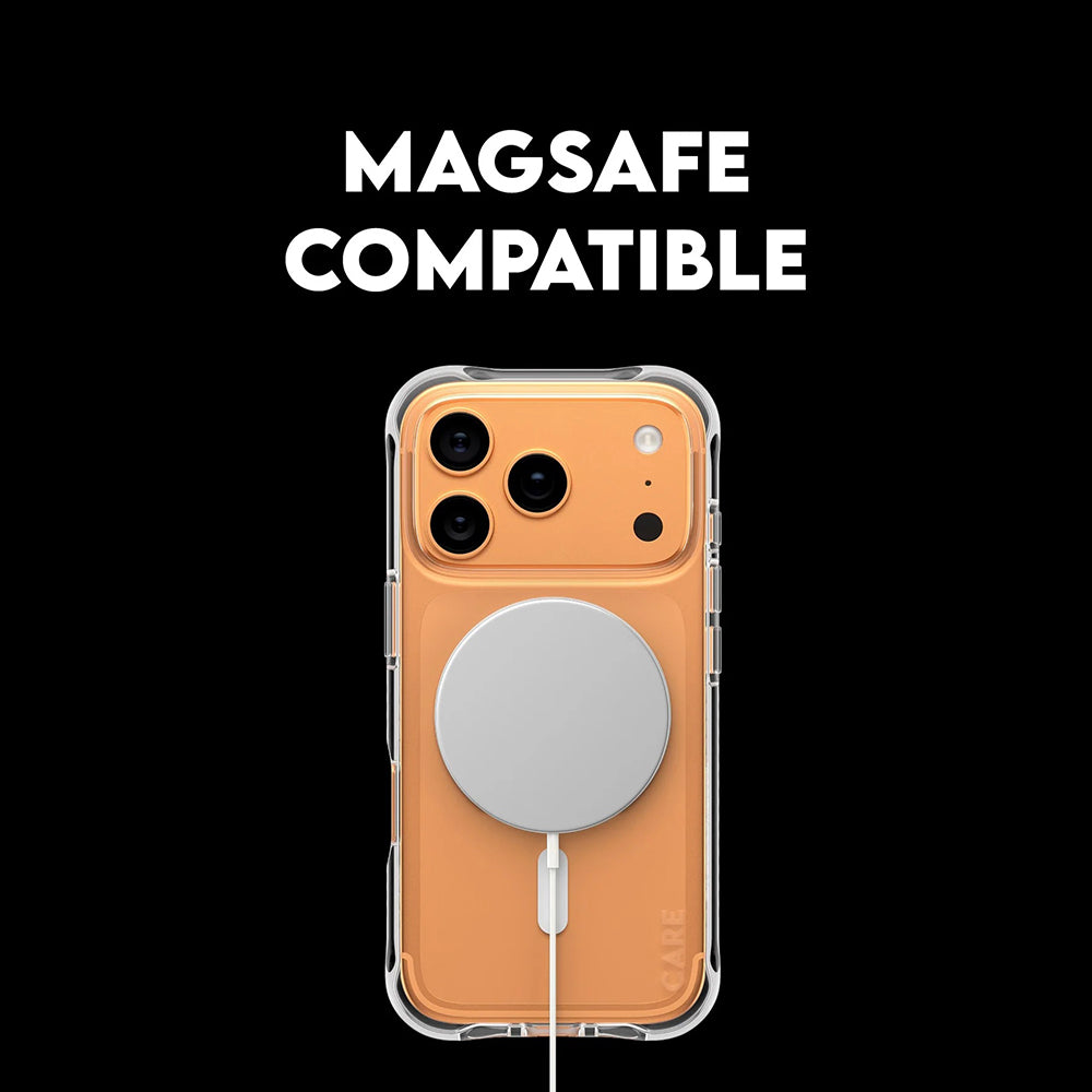 MagSafe hoes voor Apple iPhone 17 Pro Max, PanzerGlass, Modieus, Transparant Wit