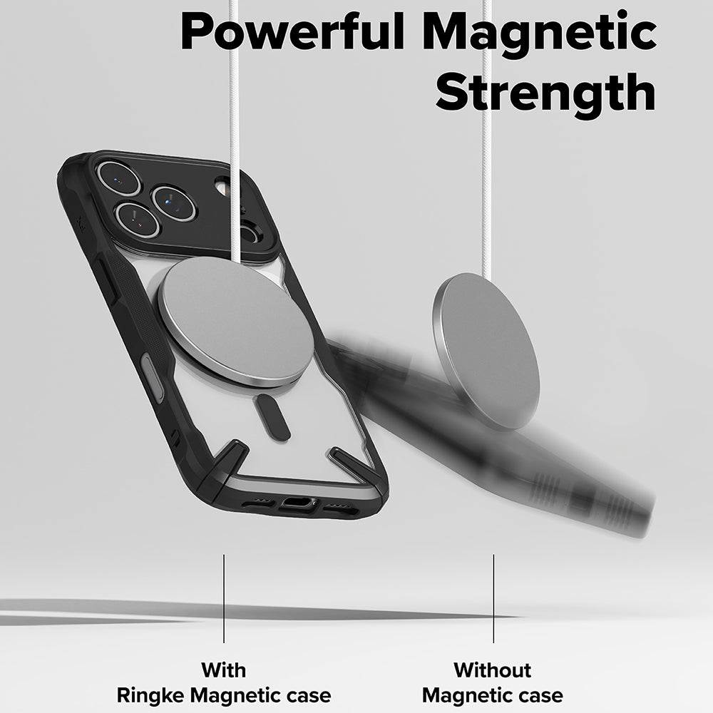 MagSafe hoesje voor Apple iPhone 17 Pro Max, Ringke, Fusion X, Zwart