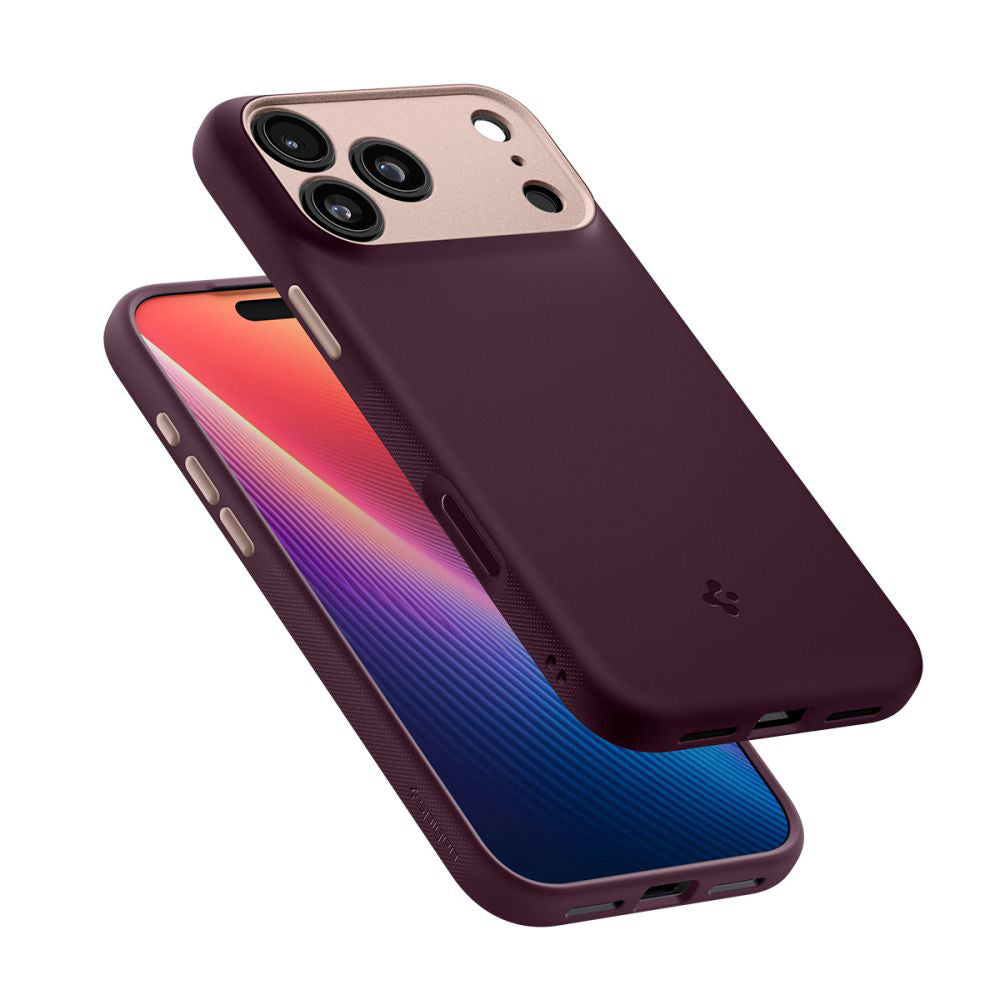 MagSafe hoesje voor Apple iPhone 17 Pro Max, Spigen, Caseology Nano Pop, Kersenrood ACS10261
