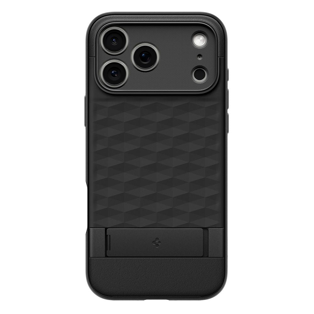 MagSafe hoesje voor Apple iPhone 17 Pro Max, Spigen, Caseology Parallax S, Mat Zwart