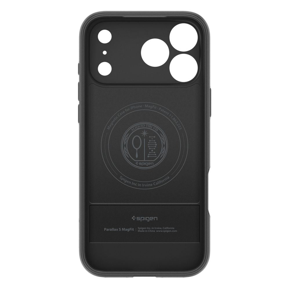 MagSafe hoesje voor Apple iPhone 17 Pro Max, Spigen, Caseology Parallax S, Mat Zwart