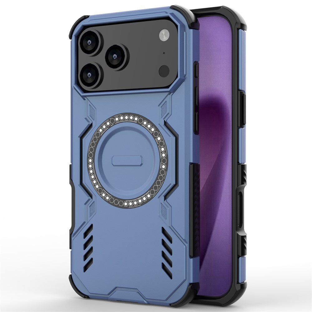 Coque MagSafe pour Apple iPhone 17 Pro Max, Techsuit, ArmorMag, Bleue
