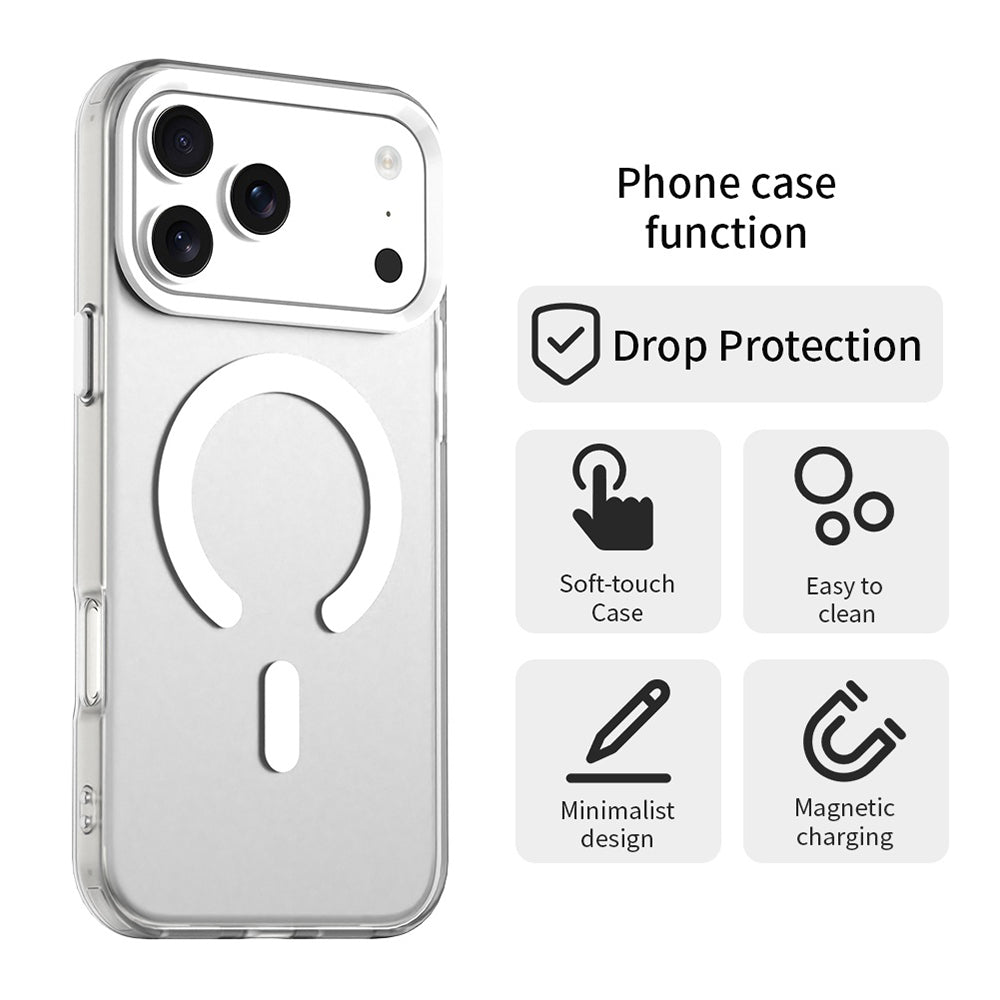 MagSafe hoesje voor Apple iPhone 17 Pro Max, Techsuit, CandyCase, Wit