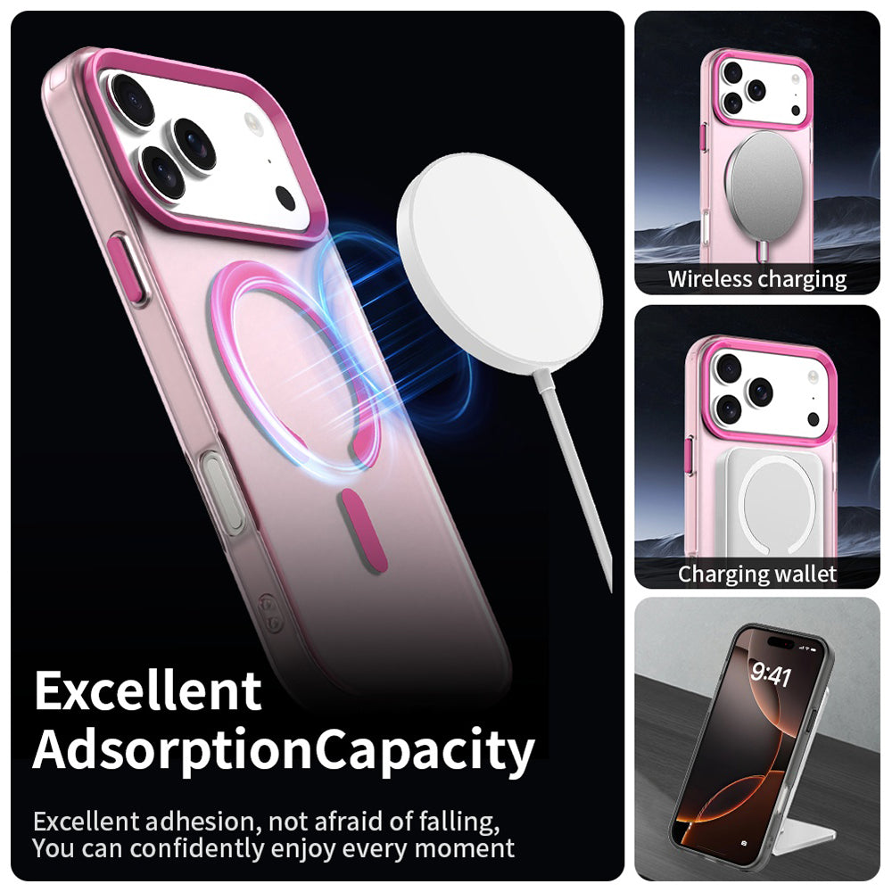 MagSafe Case for Apple iPhone 17 Pro Max, Techsuit, CandyCase, Pink