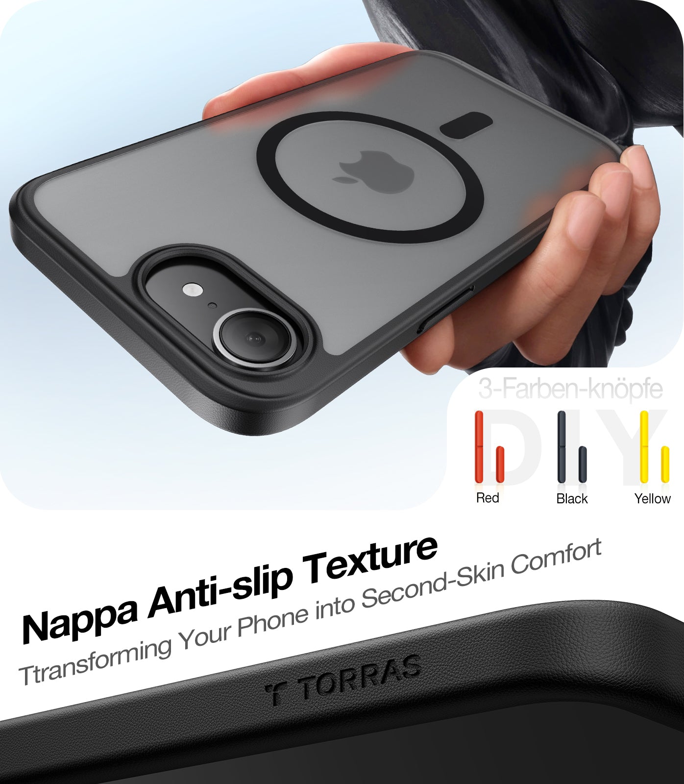 MagSafe Hülle für Apple iPhone 17 Pro Max, Torras, Guardian, Marineblau
