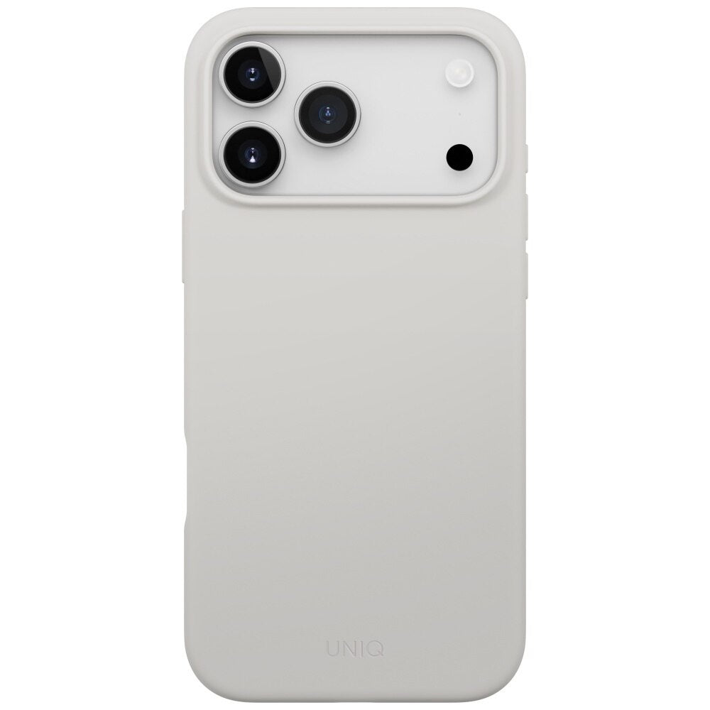Coque MagSafe pour Apple iPhone 17 Pro Max, UNIQ, Lino MagClick, Gris