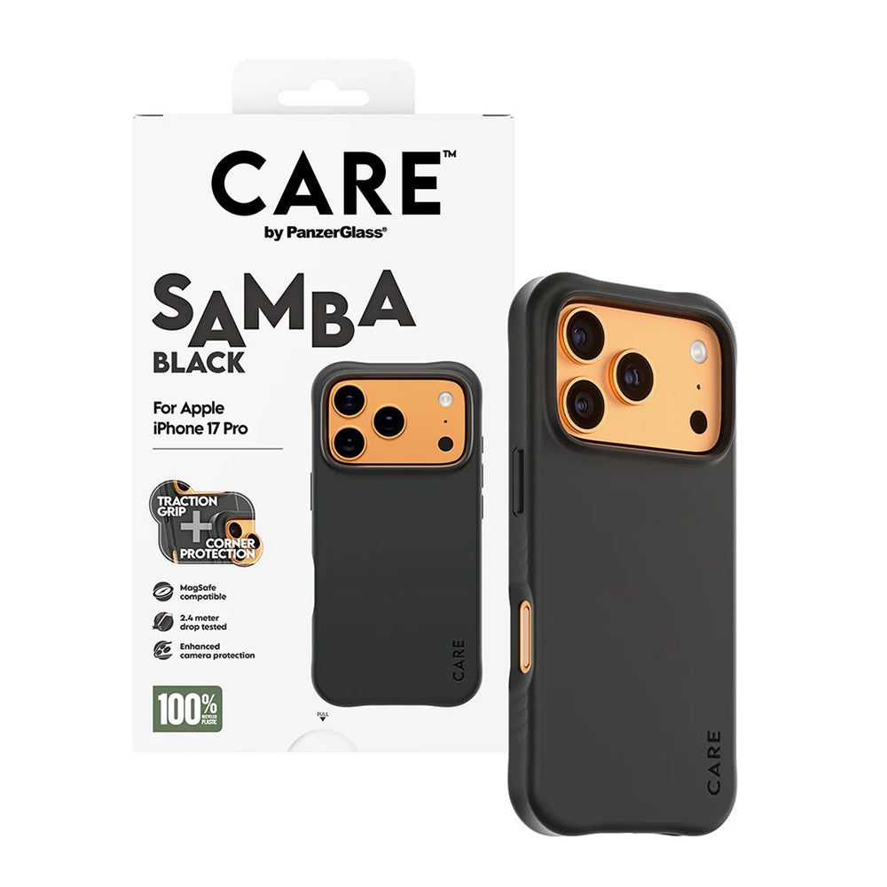 MagSafe hoes voor Apple iPhone 17 Pro, PanzerGlass, Care Fashionable, Zwart
