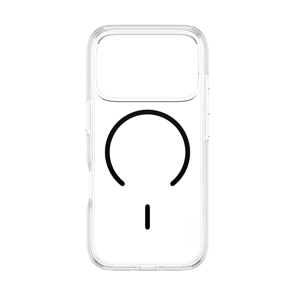 MagSafe hoesje voor Apple iPhone 17 Pro, PanzerGlass, Urban Explorer Care, Zwart Transparant