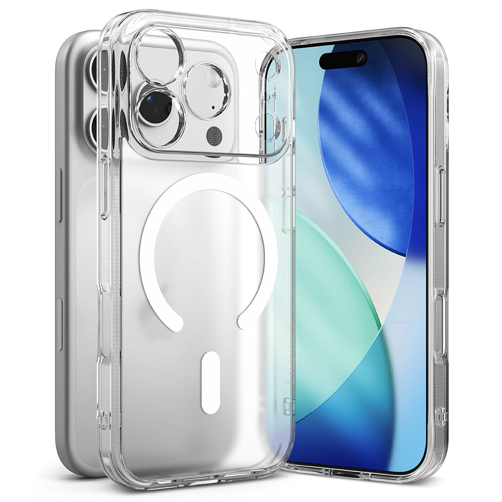 Coque MagSafe pour Apple iPhone 17 Pro, Ringke, Fusion, Transparent Mat