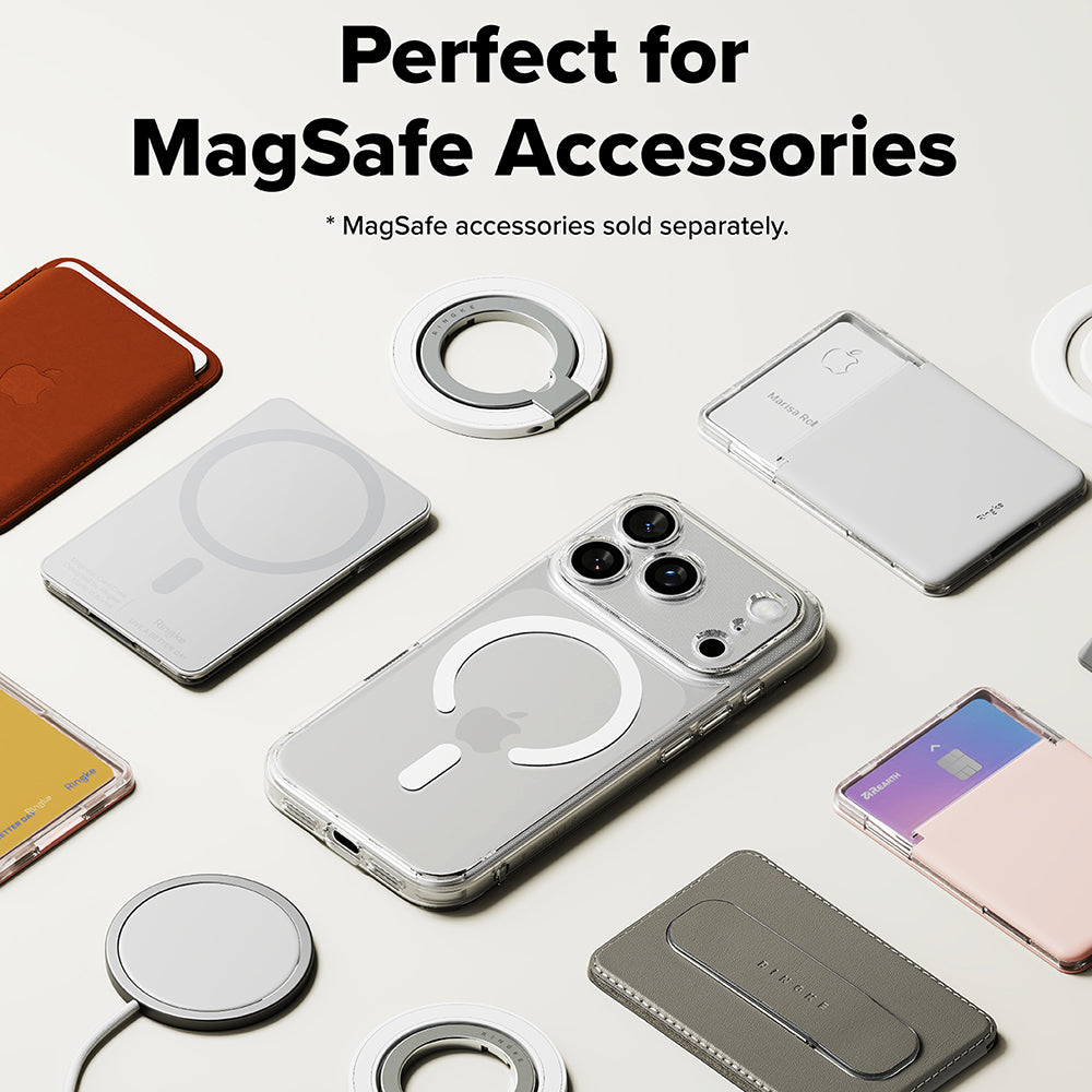 Coque MagSafe pour Apple iPhone 17 Pro, Ringke, Fusion, Transparent Mat