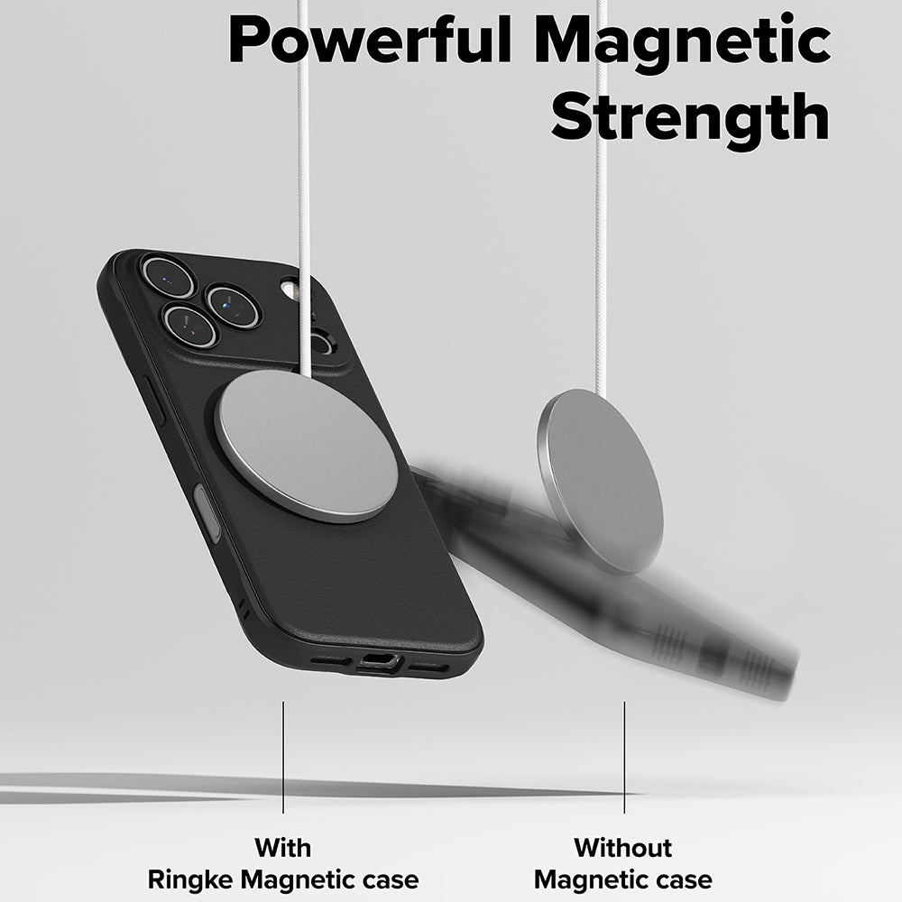 MagSafe hoes voor Apple iPhone 17 Pro, Ringke, Onyx, Zwart