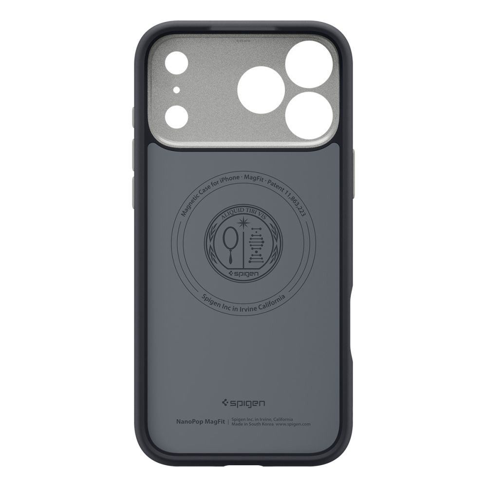 MagSafe hoesje voor Apple iPhone 17 Pro, Spigen, Caseology Nano Pop, Zwart ACS10328