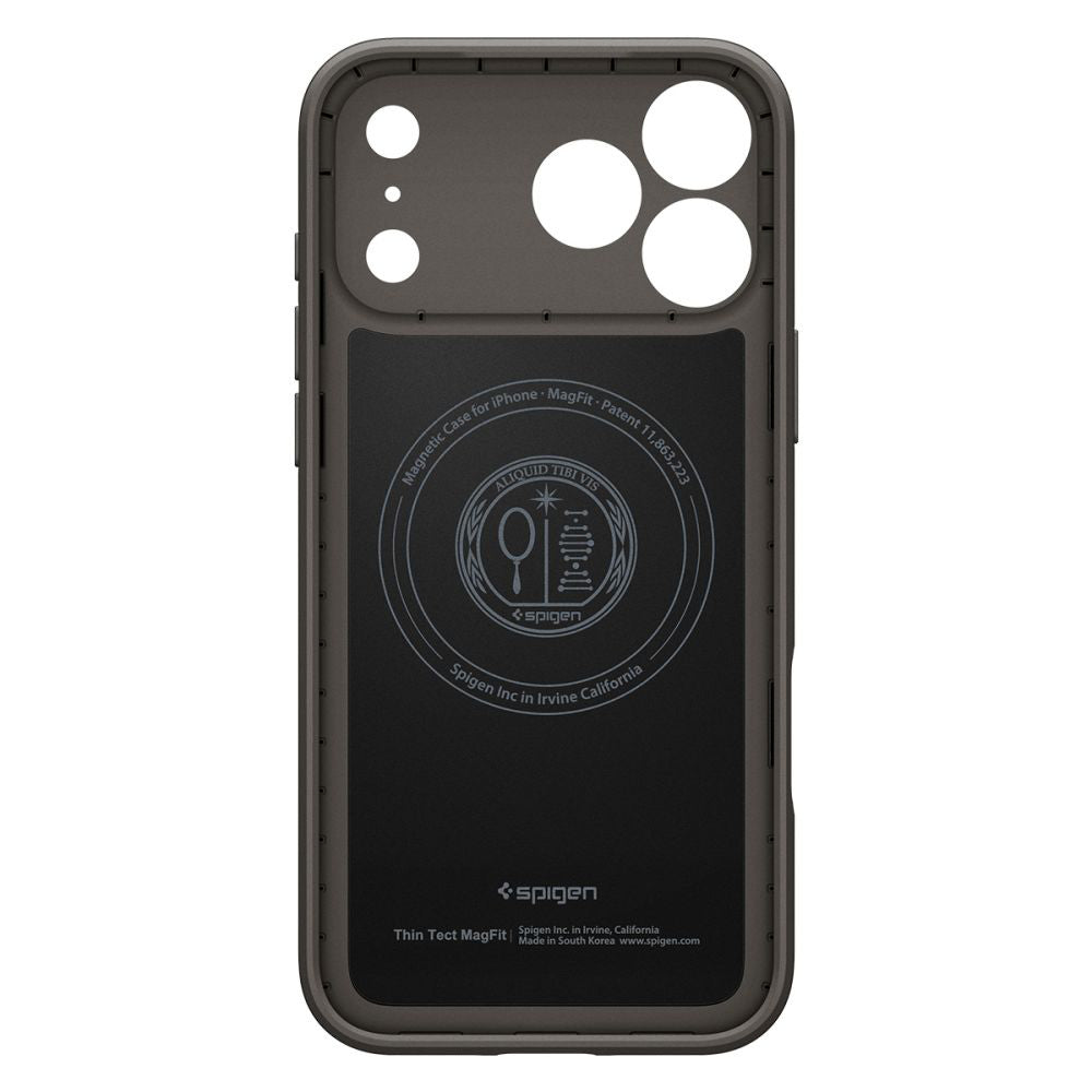 MagSafe hoesje voor Apple iPhone 17 Pro, Spigen, Thin Fit, Grijs ACS10341