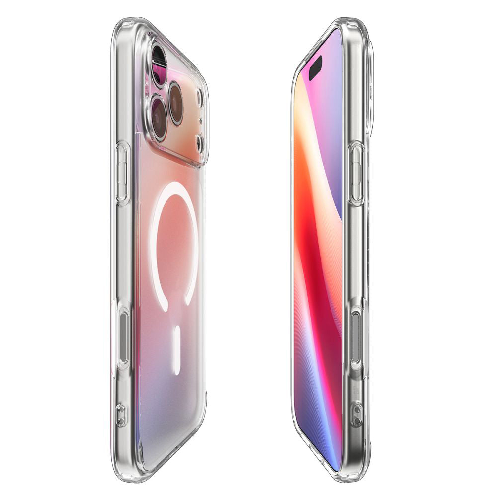 MagSafe hoesje voor Apple iPhone 17 Pro, Spigen, Ultra Hybrid, Satijn Wit ACS10350