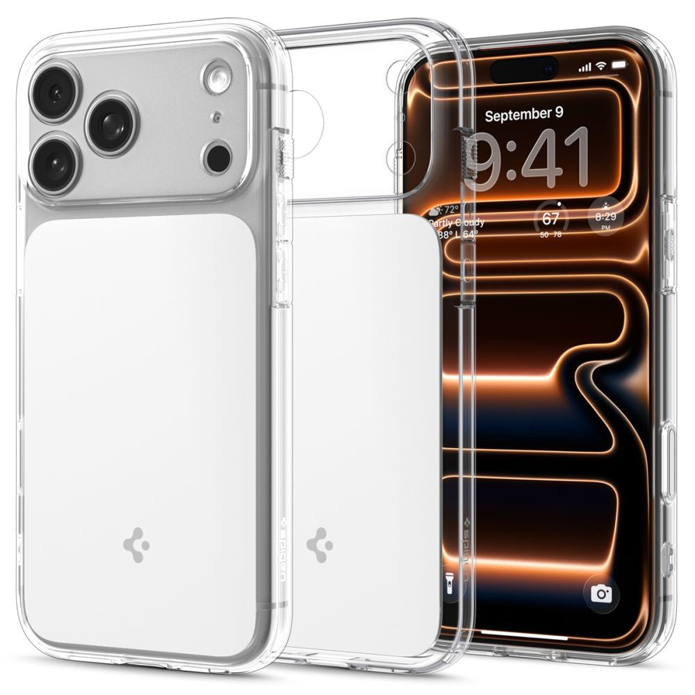 MagSafe Case for Apple iPhone 17 Pro, Spigen, Ultra Hybrid T, White ACS10344