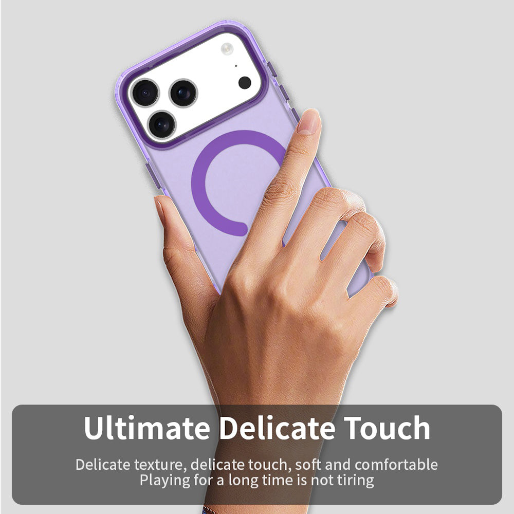 MagSafe hoes voor Apple iPhone 17 Pro, Techsuit, CandyCase, Paars