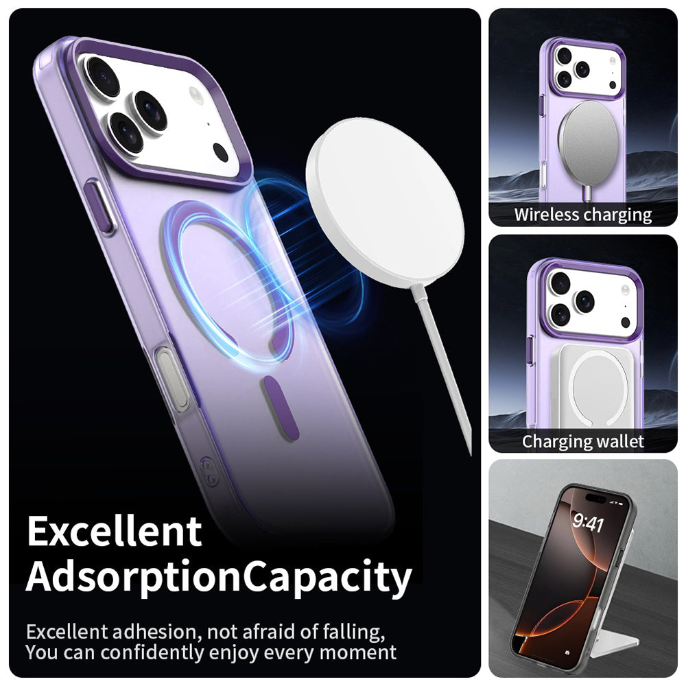 MagSafe hoes voor Apple iPhone 17 Pro, Techsuit, CandyCase, Paars